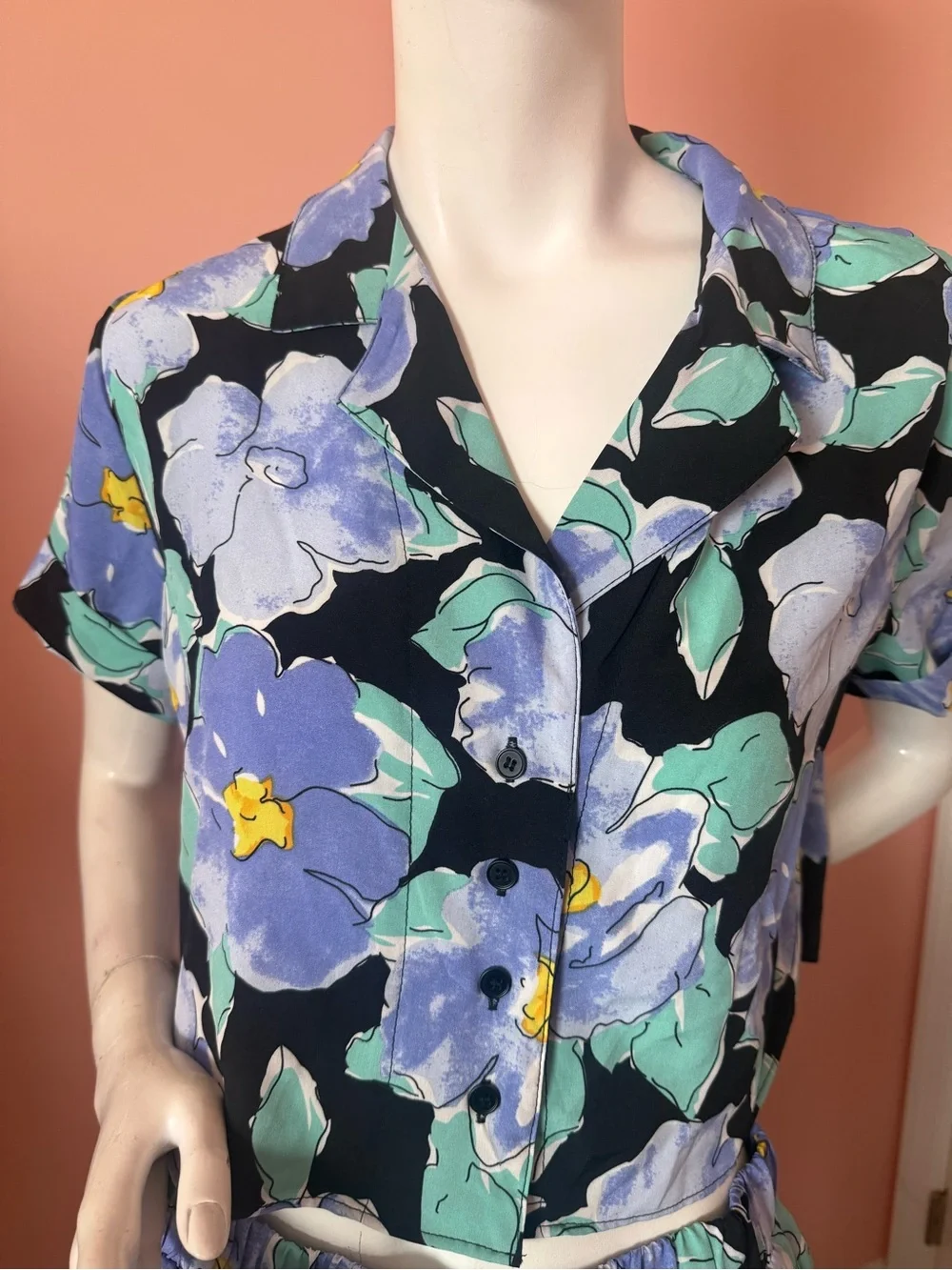 Lulus Lush Sun and Blooms Floral Two Piece Romper